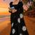 Black pure cotton printed zari work saree with blouse
