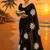 Black pure cotton printed zari work saree with blouse