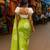 Light green blended cotton woven zari work saree with blouse