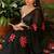 Black pure cotton printed zari work saree with blouse