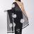 Black pure cotton printed zari work saree with blouse