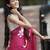 Pink pure cotton printed zari work saree with blouse