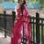 Pink pure cotton printed zari work saree with blouse