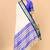 Blue pure silk woven zari work saree with blouse