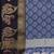 Blue pure cotton woven zari work saree with blouse