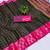 Black pure cotton printed zari work saree with blouse