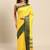 Green yellow pure cotton woven zari work saree with blouse