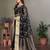 Black organza woven zari work saree with blouse