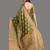 Dark green organza woven zari work saree with blouse