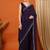 Purple pure silk woven zari work saree with blouse