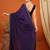 Purple pure silk woven zari work saree with blouse