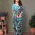Dark blue georgette printed zari work saree with blouse