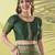Green pure silk woven zari work saree with blouse