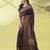 Magenta pure silk woven zari work saree with blouse