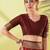 Maroon pure silk woven zari work saree with blouse