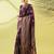 Magenta pure silk woven zari work saree with blouse