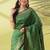 Green pure silk woven zari work saree with blouse