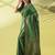 Green pure silk woven zari work saree with blouse