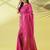 Pink pure silk woven zari work saree with blouse