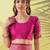 Pink pure silk woven zari work saree with blouse