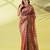 Maroon pure silk woven zari work saree with blouse