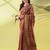 Maroon pure silk woven zari work saree with blouse