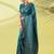 Light blue pure silk woven zari work saree with blouse