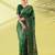 Green pure silk woven zari work saree with blouse