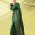 Green pure silk woven zari work saree with blouse