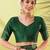 Green pure silk woven zari work saree with blouse