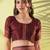 Maroon pure silk woven zari work saree with blouse