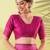 Pink pure silk woven zari work saree with blouse