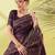 Magenta pure silk woven zari work saree with blouse