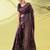 Magenta pure silk woven zari work saree with blouse