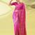 Pink pure silk woven zari work saree with blouse