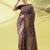Magenta pure silk woven zari work saree with blouse