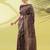 Magenta pure silk woven zari work saree with blouse
