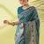 Light blue pure silk woven zari work saree with blouse