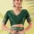 Green pure silk woven zari work saree with blouse