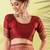 Maroon pure silk woven zari work saree with blouse