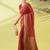 Maroon pure silk woven zari work saree with blouse