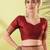 Maroon pure silk woven zari work saree with blouse