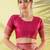 Pink pure silk woven zari work saree with blouse