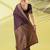 Magenta pure silk woven zari work saree with blouse