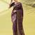 Magenta pure silk woven zari work saree with blouse