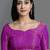 Pink blended cotton woven zari work saree with blouse