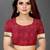 Red pure silk woven zari work saree with blouse