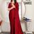 Maroon satin woven zari work saree with blouse