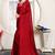 Maroon satin woven zari work saree with blouse