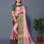 Pink jacquard woven zari work saree with blouse